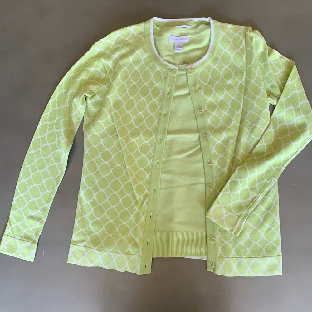 Charter Club Cardigan Sweater Set